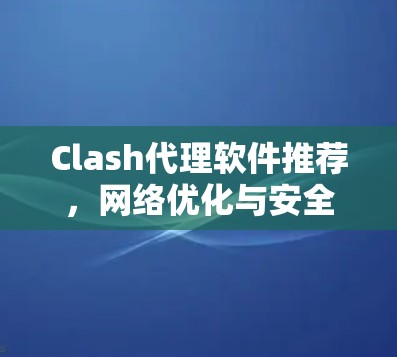 Clash代理软件推荐,网络优化与安全防护专家 Clash代理软件推荐,网络优化与安全防护专家
